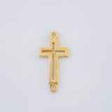 Herraje Cruz 1.35 g / 3/4 in Oro Amarillo 18K