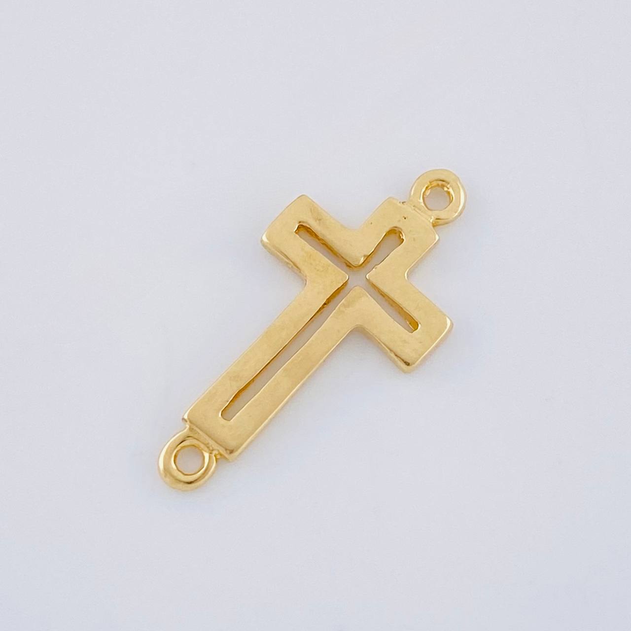 Herraje Cruz 1.35 g / 3/4 in Oro Amarillo 18K