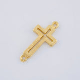 Herraje Cruz 1.35 g / 3/4 in Oro Amarillo 18K
