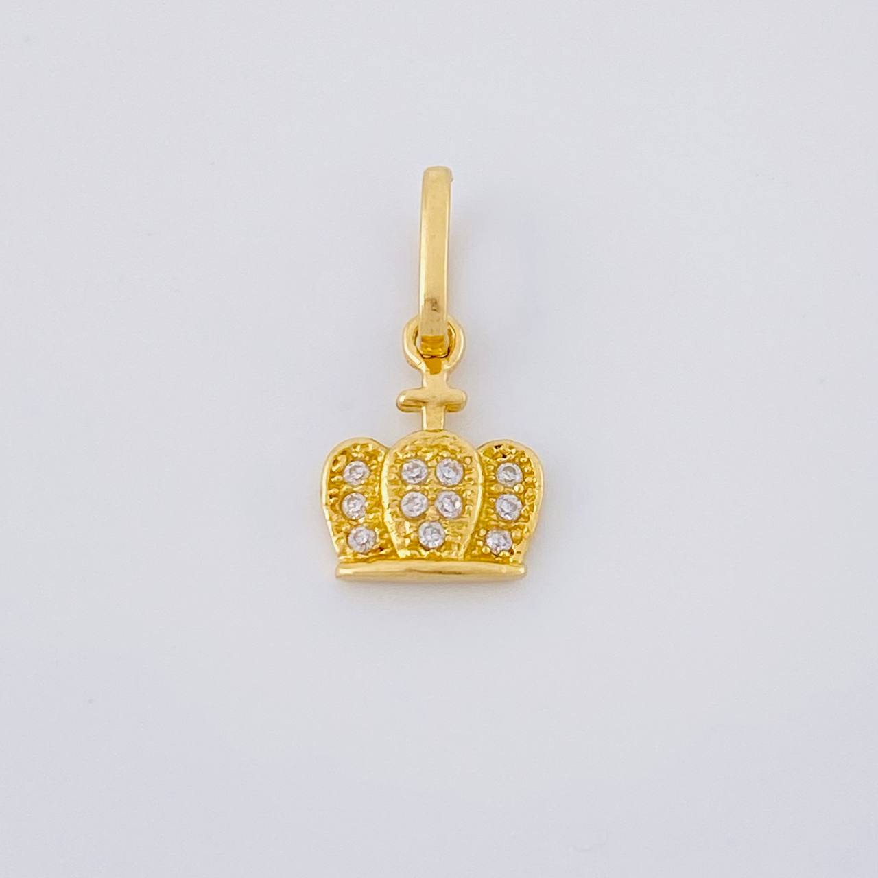 Pendant Dense Crown 0.8 g / 3/4 in Yellow Gold 18K