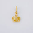 Pendant Dense Crown 0.8 g / 3/4 in Yellow Gold 18K