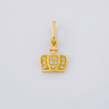 Pendant Dense Crown 0.8 g / 3/4 in Yellow Gold 18K