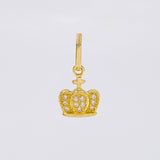 Pendant Dense Crown 0.8 g / 3/4 in Yellow Gold 18K