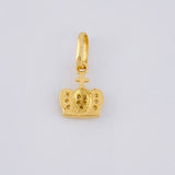 Pendant Dense Crown 0.8 g / 3/4 in Yellow Gold 18K