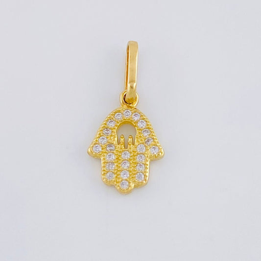 Dije Mano Hamsa 0.85 g / 3/4 in Oro Amarillo 18K