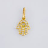 Dije Mano Hamsa 0.85 g / 3/4 in Oro Amarillo 18K