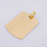 Dije Placa Ovalada 1.85 g / 1 1/2 in Oro Amarillo 18K