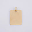 Dije Placa Cuadrada 1.25 g / 1 1/2 in Oro Amarillo 18K