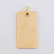 Dije Placa Rectangular 1.2 g / 1 1/4 in Oro Amarillo 18K