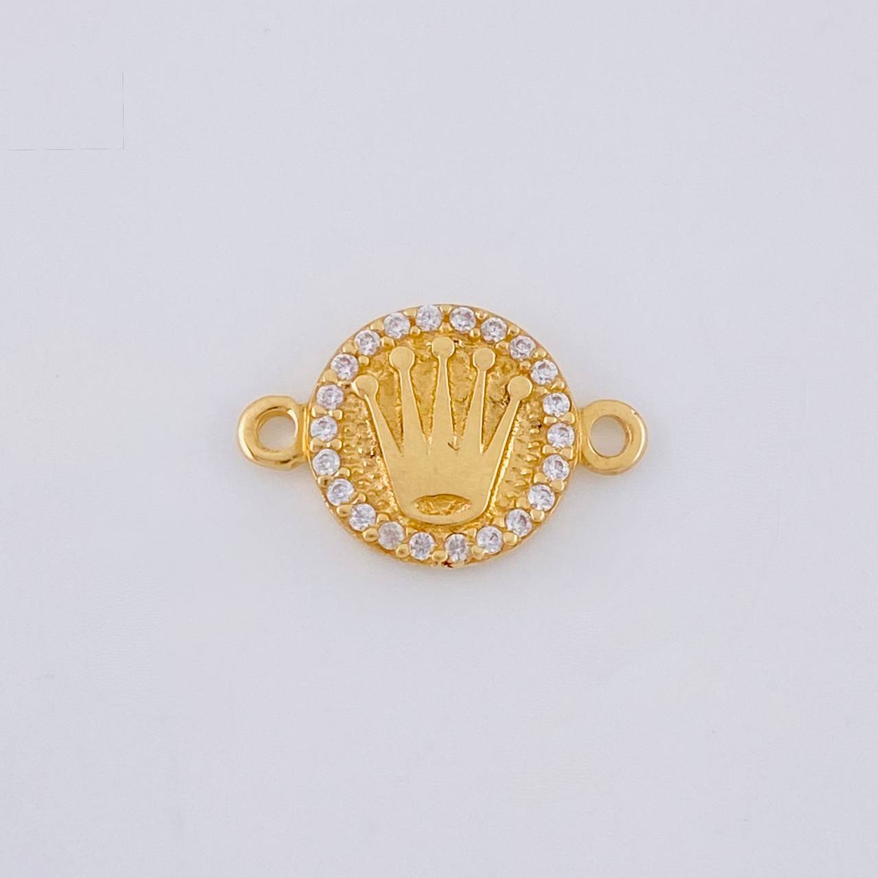 Herraje Circulo Corona 1.45 g / 1/2 in Oro Amarillo 18K