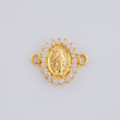Herraje Virgen Milagrosa 0.8 g / 1/2 in Oro Amarillo 18K