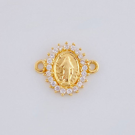 Charm Miraculous Virgin 0.75 g / 1/2 in 18K Yellow Gold