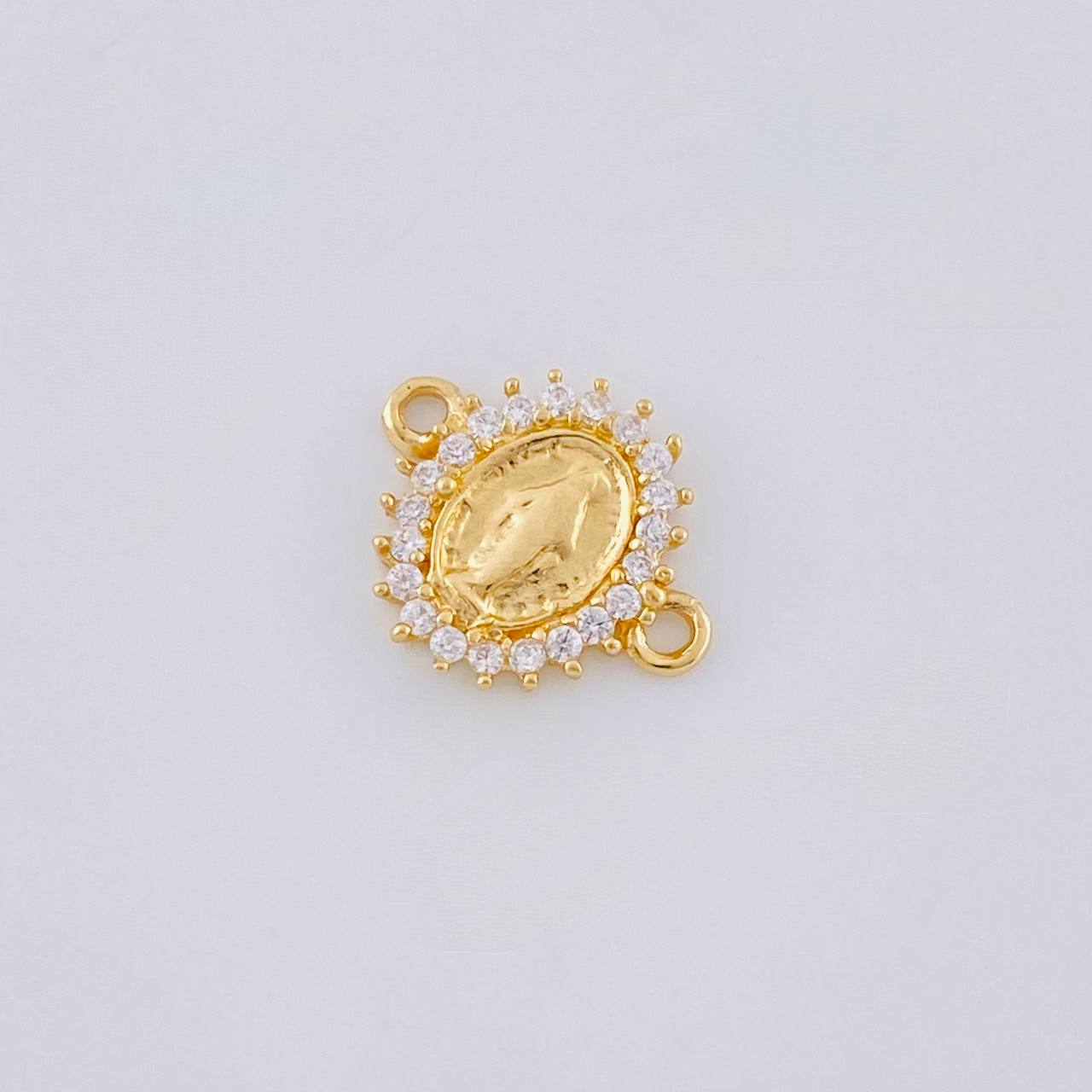 Herraje Virgen Milagrosa 0.8 g / 1/2 in Oro Amarillo 18K