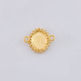 Herraje Virgen Milagrosa 0.8 g / 1/2 in Oro Amarillo 18K