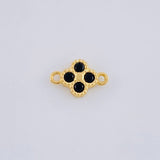 Charm Flower Clover Four Leaves 0.65 g / 1/2 in Yellow Gold 18K