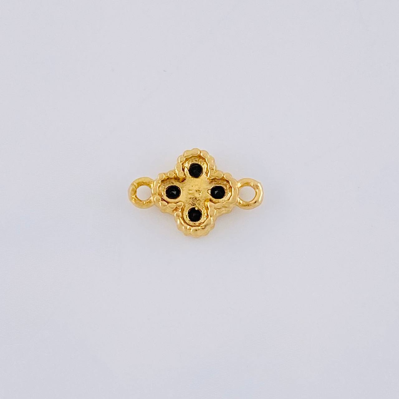 Charm Flower Clover Four Leaves 0.65 g / 1/2 in Yellow Gold 18K