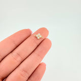 Charm Flower Clover Four Leaves 0.4 g / 1/2 in Yellow Gold 18K