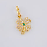 Dije Trebol 0.85 g / 3/4 in Oro Amarillo 18K