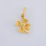 Dije Trebol 0.85 g / 3/4 in Oro Amarillo 18K