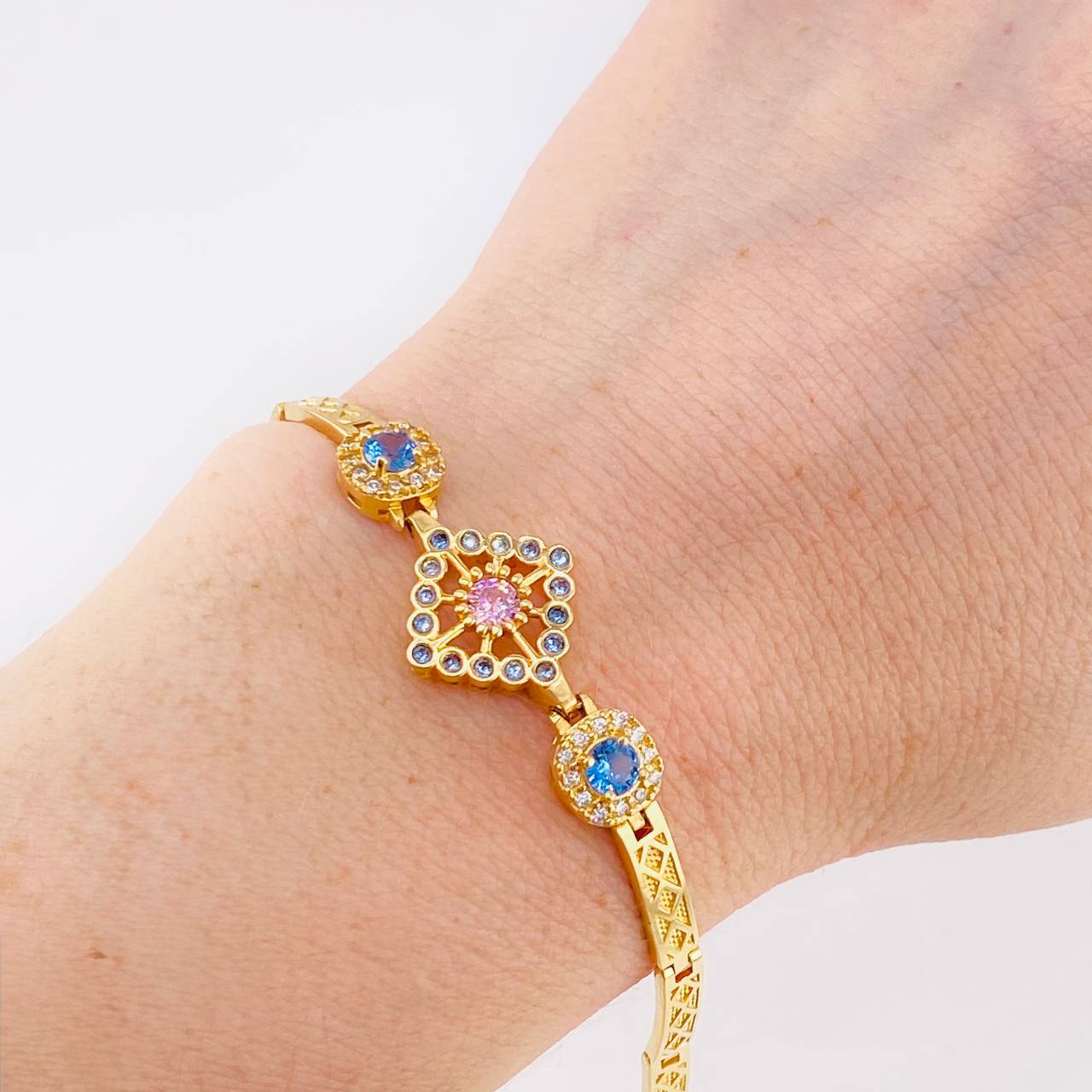 Imperial Sparkle Bracelet 13.2 g / 7 1/2 in / 3.9 mm 18K Yellow Gold