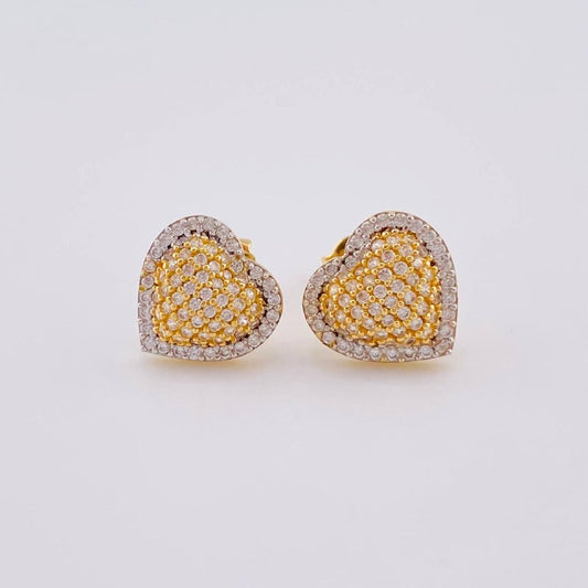 Topos Corazón Tupido 3.25 g / in / 11.3 mm Oro Amarillo 18K
