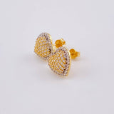 Topos Corazón Tupido 3.25 g / in / 11.3 mm Oro Amarillo 18K