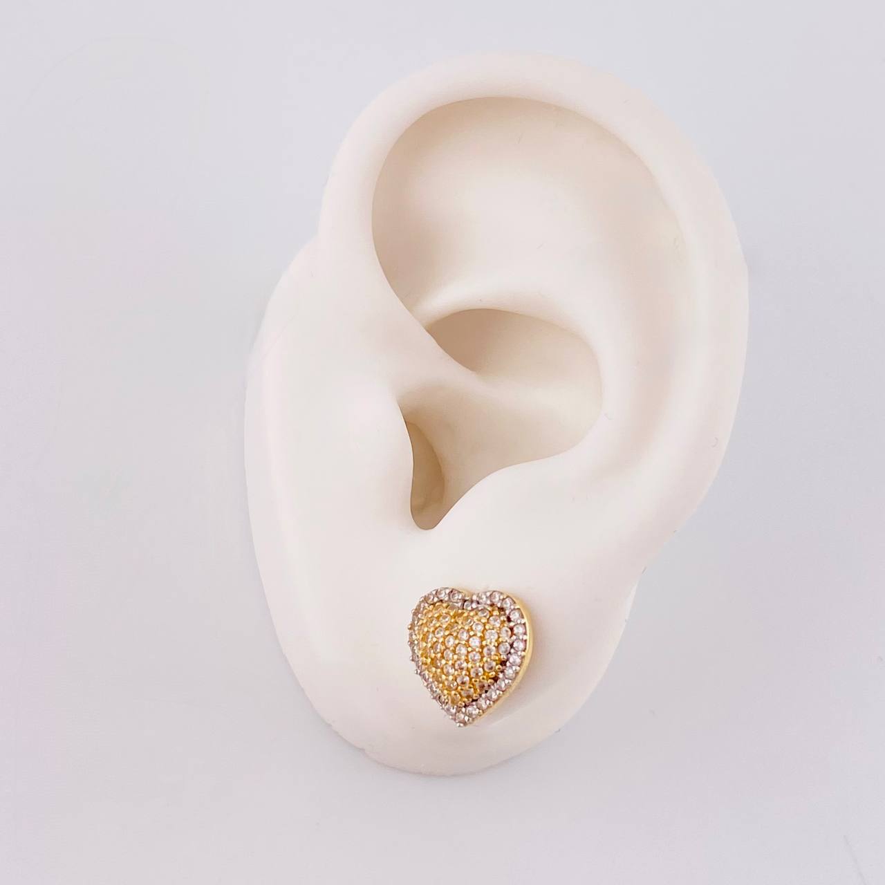 Topos Corazón Tupido 3.25 g / in / 11.3 mm Oro Amarillo 18K