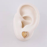 Topos Corazón Tupido 3.25 g / in / 11.3 mm Oro Amarillo 18K