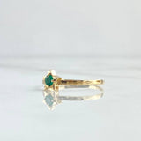 Star Ring 0.95gr / T6 1/2 / Emerald 5 Pts 18K Yellow Gold (Jewel)