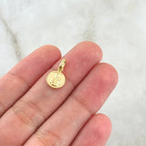 Pendant Virgen Del Carmen 0.45gr / 1.5cm / Smooth Yellow Gold 18K Charger *