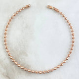 Bracelet Pulse 6gr / 20.5cm / 2.9mm Diamond Cut 18K Rose Gold *