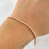 Bracelet Pulse 6gr / 20.5cm / 2.9mm Diamond Cut 18K Rose Gold *