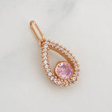 Dije Halo Gota 0.85g / 3/4 in Oro Rosa 18K
