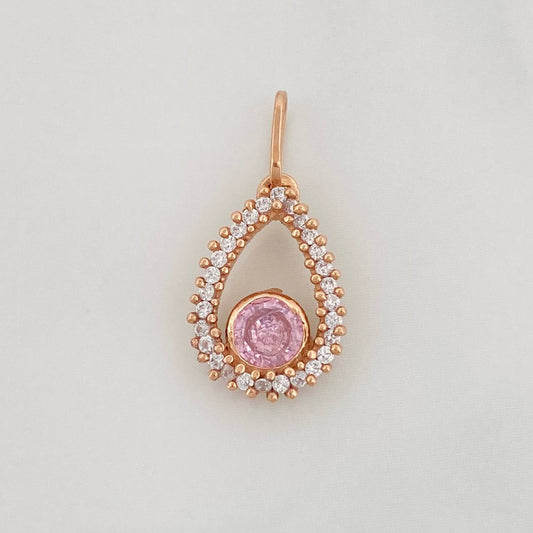 Dije Halo Gota 0.85g / 3/4 in Oro Rosa 18K