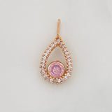 Dije Halo Gota 0.85g / 3/4 in Oro Rosa 18K