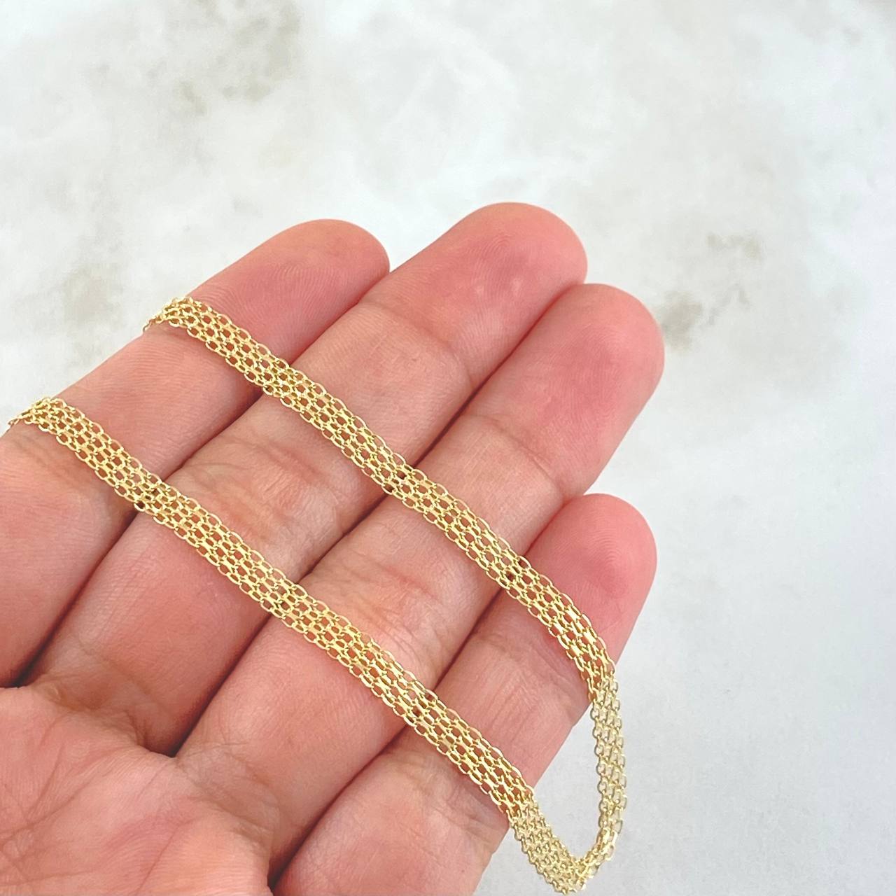 Cadena China 4.6gr / 45cm / 3.8mm Oro Amarillo +0 18K