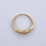 Iron Ring 1.75gr / Size 6 / Two-tone Yellow and White Gold 18K &