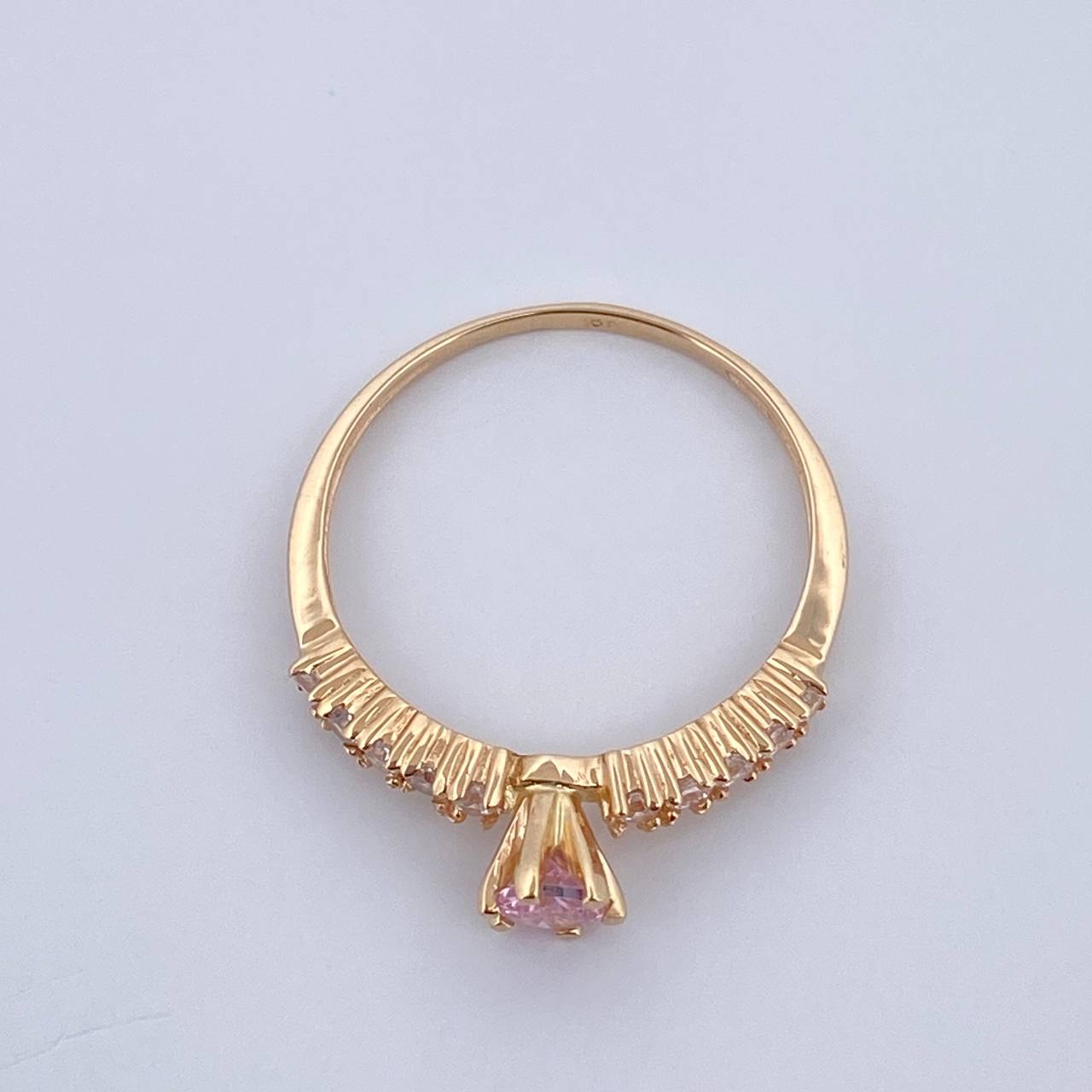 Anillo Solitario Churumbela 1.9gr / T7 1/2 / Oro Amarillo 18K &