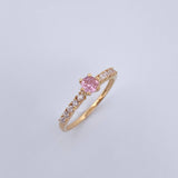 Anillo Solitario Churumbela 1.9gr / T7 1/2 / Oro Amarillo 18K &