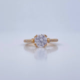 Solitaire Churumbela Ring 4.05gr / Size 5 3/4 / 18K Yellow Gold &