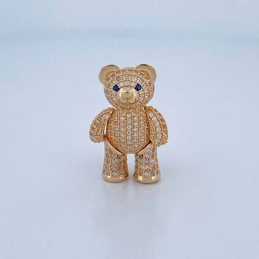 Pendant Articulated Bear Bow Tie 7.85gr / 2.7cm / 18K Yellow Gold &