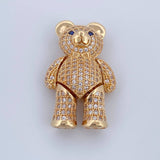 Pendant Articulated Bear Bow Tie 7.85gr / 2.7cm / 18K Yellow Gold &