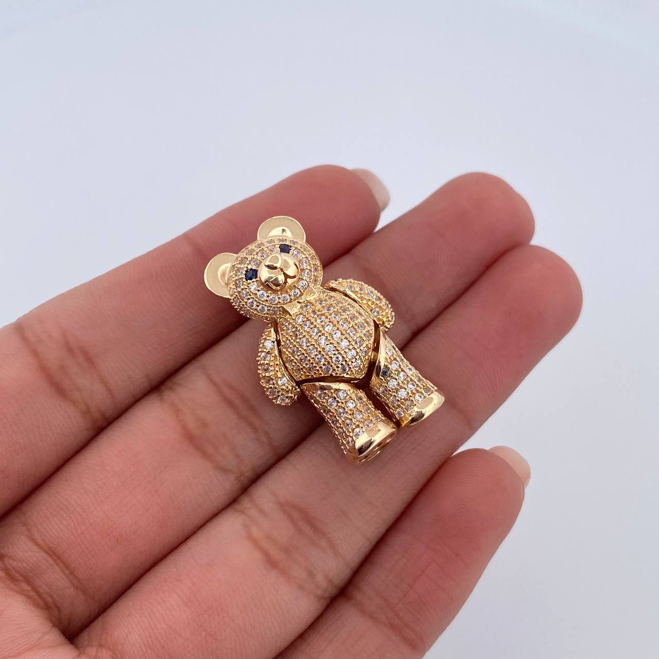 Pendant Articulated Bear Bow Tie 7.85gr / 2.7cm / 18K Yellow Gold &