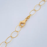 Cadena Aros 12.95gr / 63cm / Dos Oros Amarillo Blanco +4 18K &