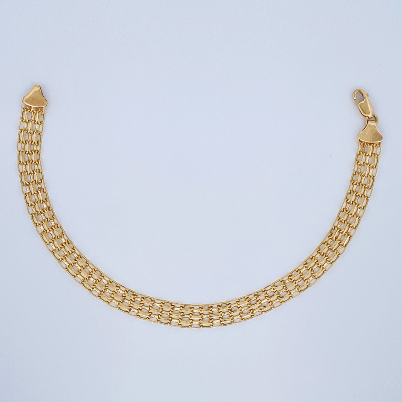 Bismark Bracelet 4.55gr / 7.1in / 18K Gold +1 18K &