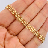 Bismark Bracelet 4.55gr / 7.1in / 18K Gold +1 18K &