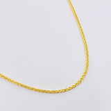 Cadena Franco 4.35gr / 23 1/2 in / 1.4mm Oro Amarillo +3 18K ©