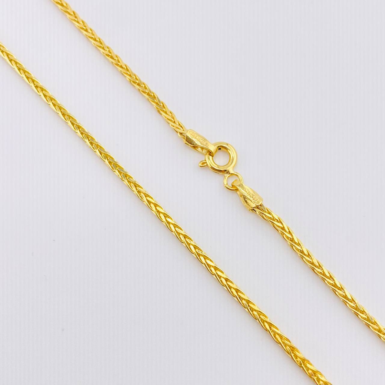 Cadena Franco 4.4gr / 23 1/2 in / 1.4mm Oro Amarillo +3 18K