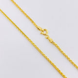 Cadena Franco 4.4gr / 23 1/2 in / 1.4mm Oro Amarillo +3 18K