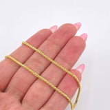 Cadena Franco 4.35gr / 23 1/2 in / 1.4mm Oro Amarillo +3 18K ©